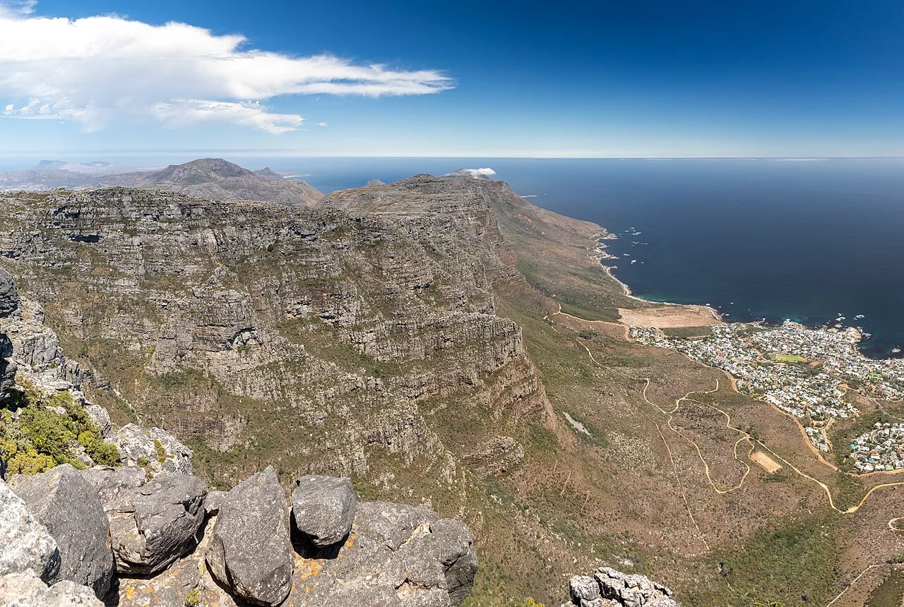 Table Mountain and the Cape Town coastline