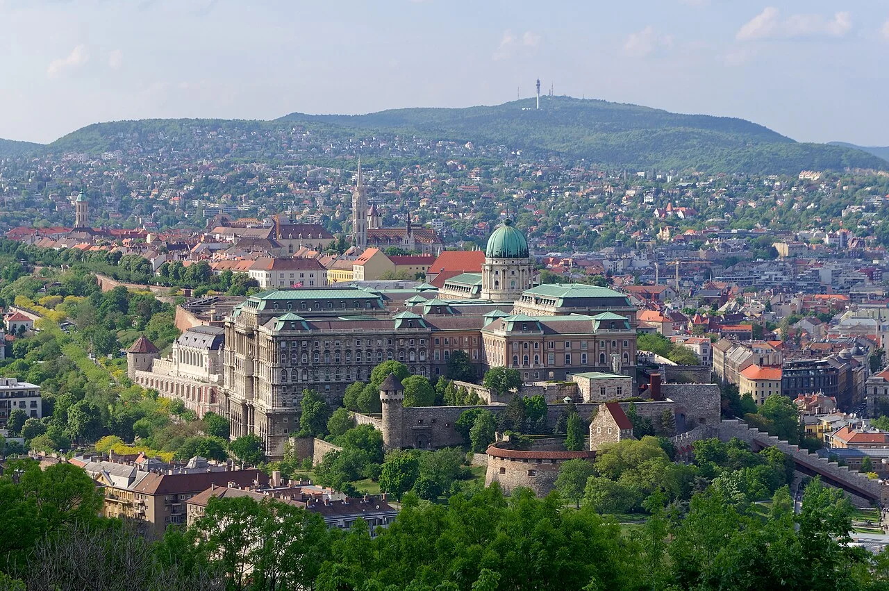 Castillo de Buda visto desde la colina Gellért, Budapest