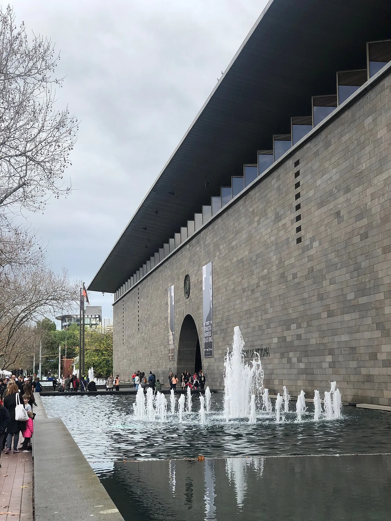 Fachada de NGV International en St Kilda Road, Melbourne