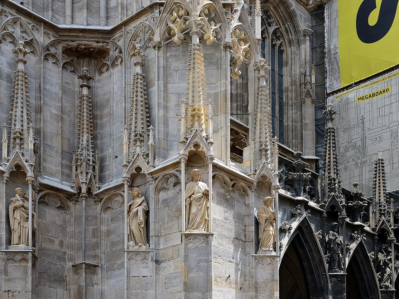 Façade detail at St Stephen’s Cathedral, Vienna