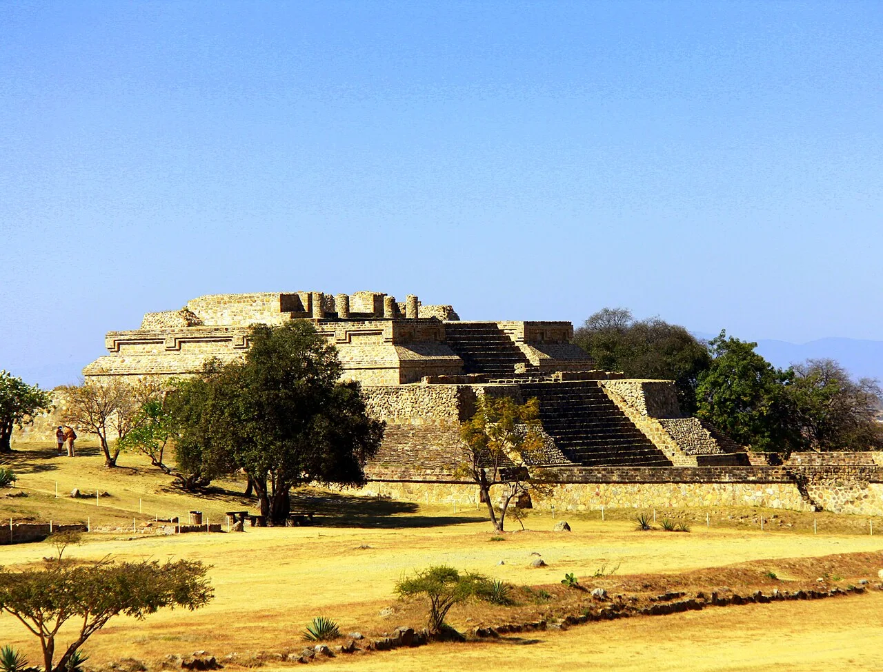 Western platform at Monte Albán in Oaxaca