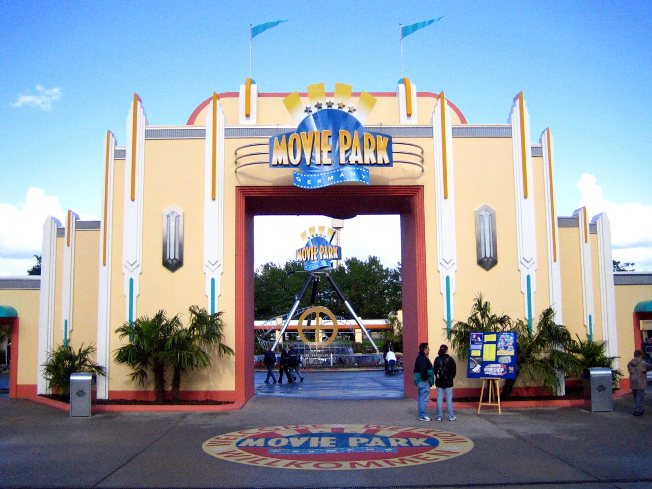 Entrance to Movie Park Germany in Bottrop