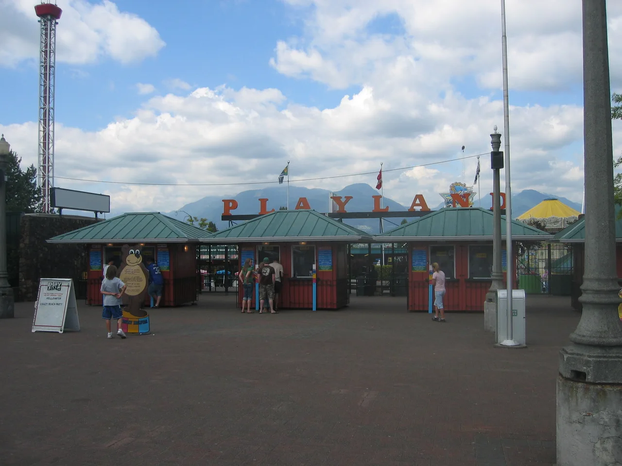 Entrance to Playland in Vancouver, archive photograph from 2006